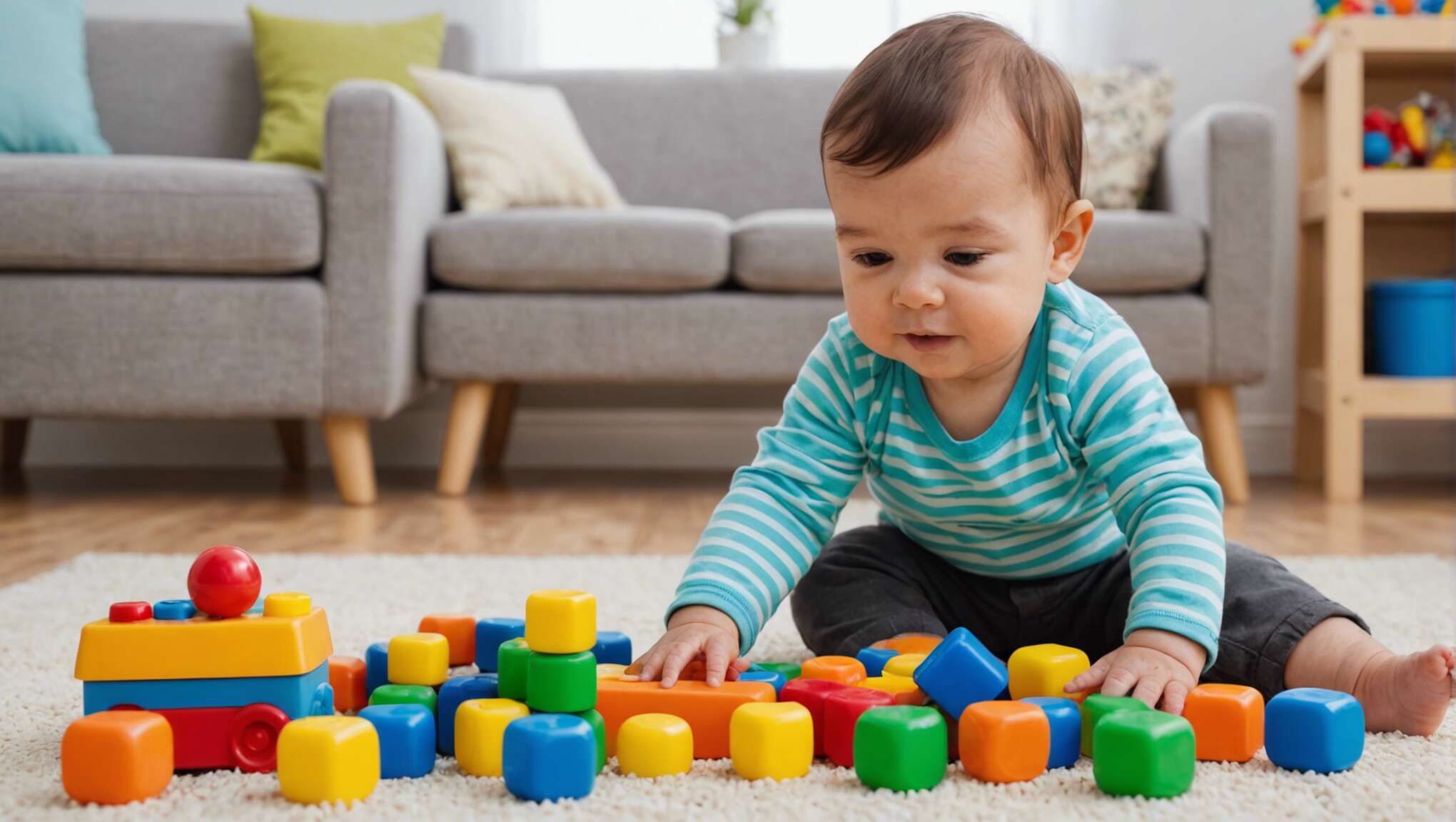 Développement de la motricité fine et globale : les jouets pour bébés de 6 à 12 mois